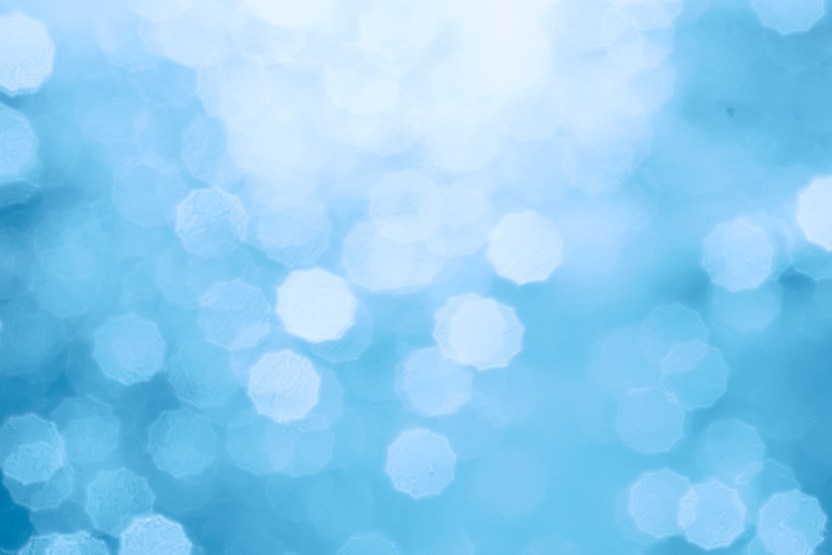 Background Blue Blurry Bokeh Light
